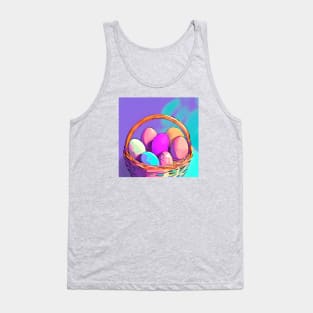 Easter Eggs Digital Portrait (MD23ETR018b) Tank Top